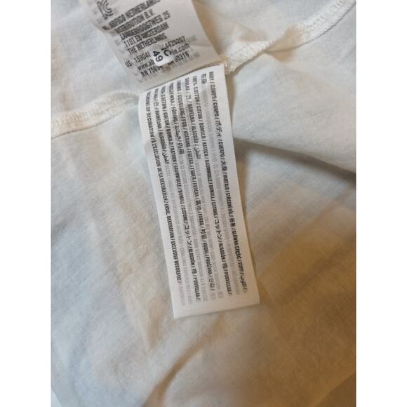 Abercrombie & Fitch White/Blue Striped Short Sleeve Wrap Dress Women’s XS Lined - Picture 6 of 7